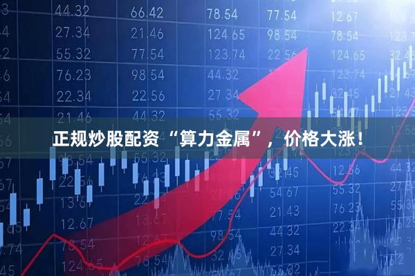 正规炒股配资 “算力金属”，价格大涨！
